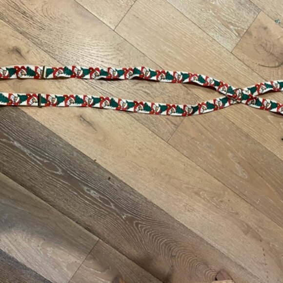 Vintage circa 70s Santa Claus suspenders, excellent condition - Picture 2 of 2